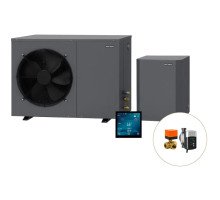 Інверторний тепловий насос для дому Aquajoy Comfort 10 (10 кВт), циркуляційний насос + триходовий клапан