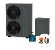 Інверторний тепловий насос для дому Aquajoy Comfort 15 (15 кВт), циркуляційний насос + триходовий клапан