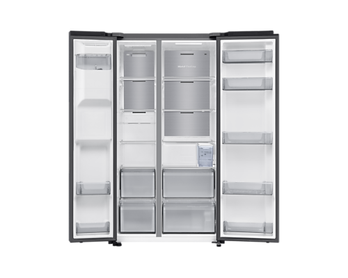 Холодильник Samsung Side-by-Side з технологією AI Чорний 640л    RS70F65K1FUA