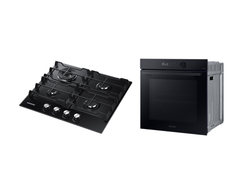 Комплект Samsung Газової варильної поверхні та Духової шафи 68л з Dual Fan           F-5645TAK3030K