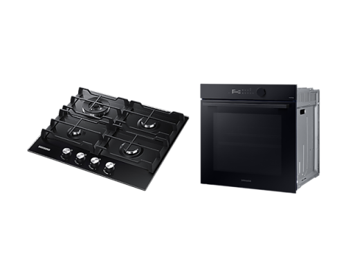 Комплект Samsung Газової варильної поверхні та Духової шафи 68л з Dual Fan           F-5645TAK3030K