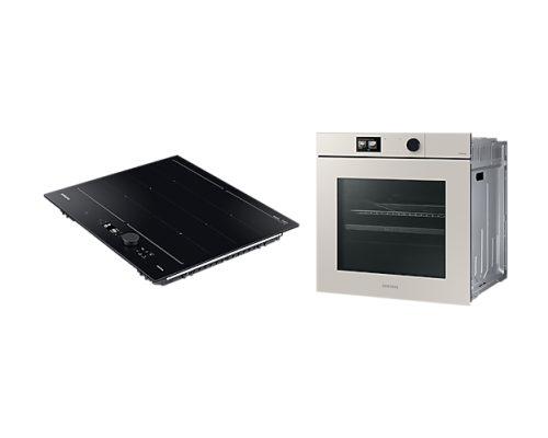 Комплект Samsung індукційної Варильної поверхні та Духової шафи з AI Dual Cook Steam, 76л           F-7997AAA7799F