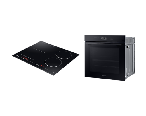 Комплект Samsung індукційної варильної поверхні та духової шафи з Dual Cook Flex, 76л          F-4245VAK3747B