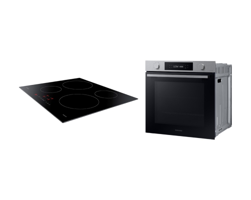 Комплект Samsung індукційної варильної поверхні та духової шафи з Single Fan, 76л           F-4125ZAS37070