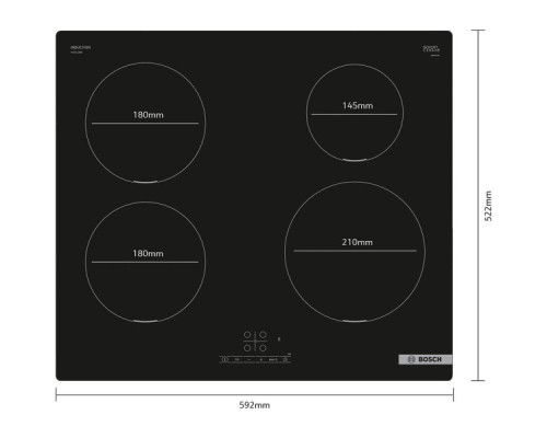 Індукційна варильна поверхня Bosch PUE611BB5E