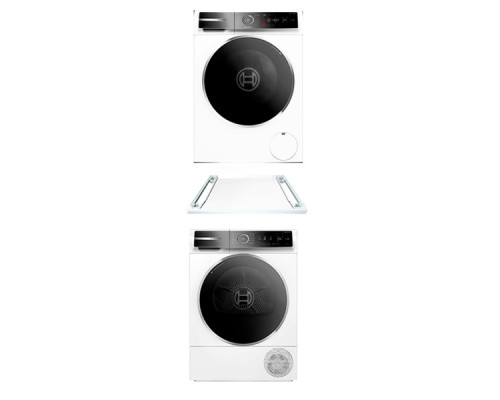 Комплект 1: пральна машина Bosch WGB24401UA + сушильна машина Bosch WQB245B0UA