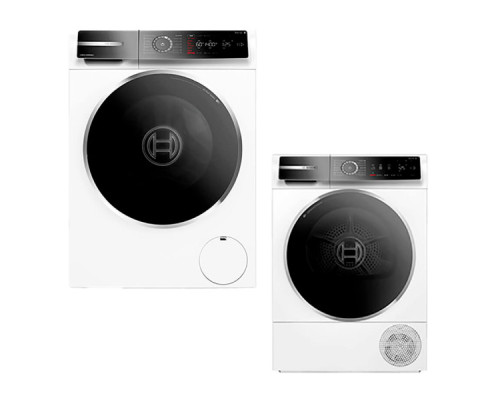 Комплект 1: пральна машина Bosch WGB24401UA + сушильна машина Bosch WQB245B0UA