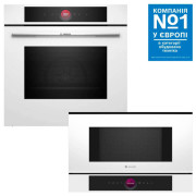 Комплект техніки Bosch: духова шафа Bosch HBG7341W1 + мікрохвильова піч Bosch BFL7221W1 Комплект техніки Bosch: духова шафа Bosch HBG7341W1 + мікрохвильова піч Bosch BFL7221W1