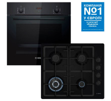 Комплект техніки Bosch Духова шафа + Варильна поверхня Bosch HBF512BB1T + PBH6C6K90R