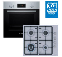 Комплект техніки Bosch: духова шафа + варильна поверхня Bosch HBF512BS1T + PBH6C5K90R