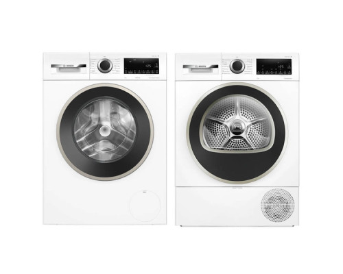 Комплект техніки Bosch: пральна машина + сушильна машина Bosch WGA244Z0UA + WQG14210UA