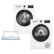 Комплект техніки Bosch: пральна машина WAN28281UA + сушильна машина WTH85206UA + з'єднувальна планка WTZ20410 Комплект техніки Bosch: пральна машина WAN28281UA + сушильна машина WTH85206UA + з'єднувальна планка WTZ20410
